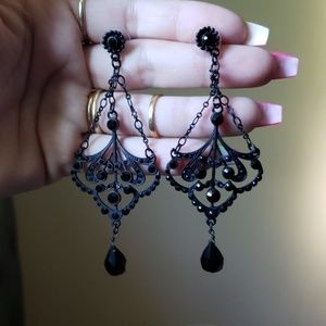 Black Chandilier Earring